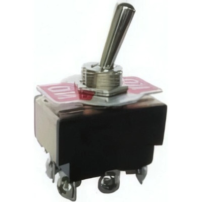 Vypínač - prepínač- vratný 203, 6pin-3poloh, 5A/250V, ON-OFF-ON
