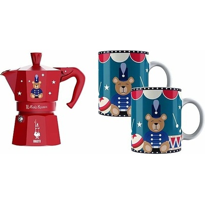 Bialetti Joyful Christmas Moka express 6 + 2 hrnky