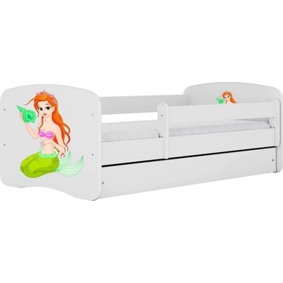Kocot kids Babydreams mořská panna bílá se šuplíky s matrací