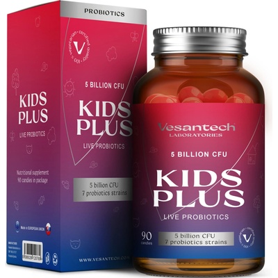 Vesantech Gummies Probiotika KIDS PLUS, 90 gummies