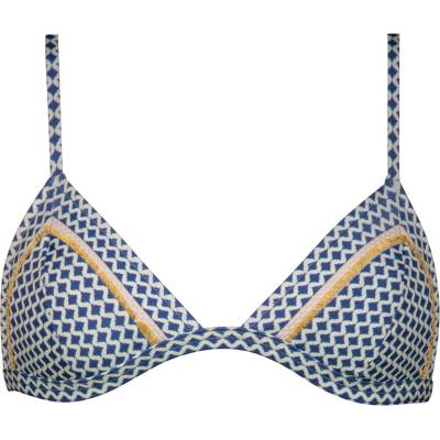 Watercult Дамско бикини горнище Watercult Women's Nautic Call Bikini Top 7449 Bikini top - Navy / Cream - размер 40 (EU) (150-3168-0113)