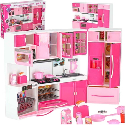 FunPlay FP-6117 Plastová kuchynka pre bábiky 31x13,5x6 cm ružová