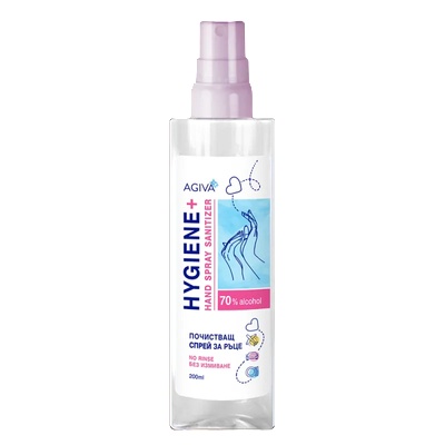 Agiva Антибактериален спрей за ръце Agiva Hygiene - 200 ml