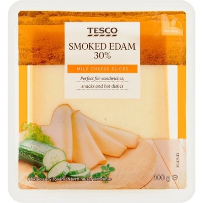 Tesco Eidam 30% údený plátky 100 g