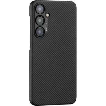 PITAKA MagEZ 4 600D Aramid Fiber MagSafe Case - кевларен кейс с MagSafe за Samsung Galaxy S24 (черен-сив)