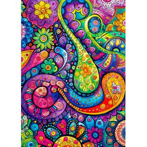 Enjoy - Puzzle Joyful Swirls - 1 000 piese