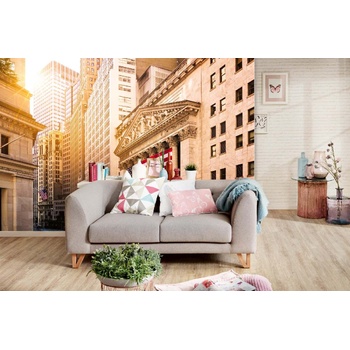 DIMEX ART s. r. o Самозалепваща се флизелинова фототапета уолстрийт в ню йорк 375 x 250 см