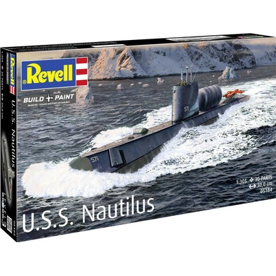 REVELL Plastic ModelKit ponorka 05184 U.S.S. Nautilus 1:305