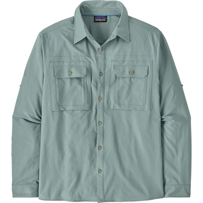 Patagonia Мъжка риза с копчета Patagonia L/S Self Guided Sun Shirt - Blue Sage - размер XL (033-2438-0314)