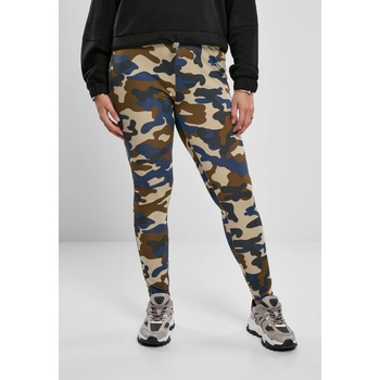 Urban Classics Дамски клин в цвят маслина с камуфлажни шарки Urban Classics Ladies High Waist Camo Tech Leggings UB-TB3424-02437 - Камуфлажен, размер XXL