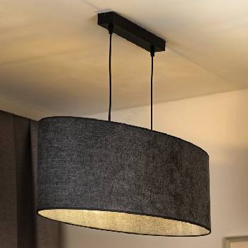 Image 1 of Duolla - Пендел OVAL 2xE27/15W/230V сив (DU603423)