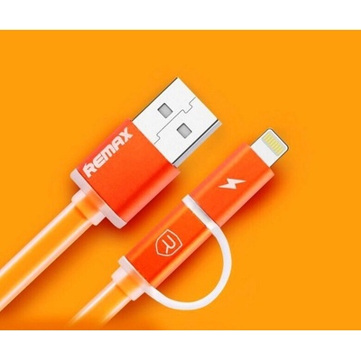 Vega AA-1147 Remax AURORA 2in1 USB CABLE oranžový