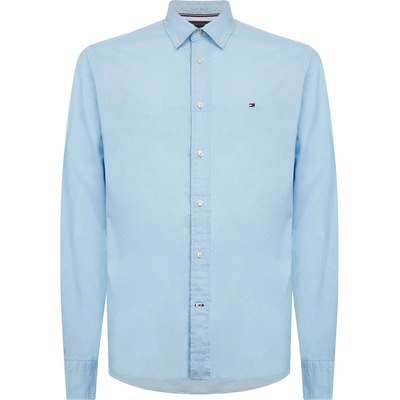Tommy Hilfiger Риза с дълъг ръкав Tommy Hilfiger Core Flex Long Sleeve Poplin Shirt - Blue C1S