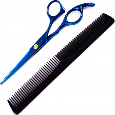 FOX Blue Rose Profesionální kadeřnické nůžky na vlasy pro praváky 6´ modré – Zboží Dáma