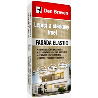 Den braven Quartz fasáda Elastic lepiaci a stierkový tmel 25kg na xps,mv,eps