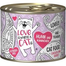 LOVE IS WHERE A CAT IS Chicken with rabbit 200 g