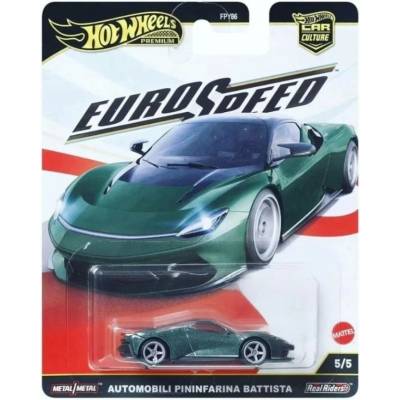Osobní automobil Mattel Hot Wheels Automobili Pininfarina Battista zelený 1:64