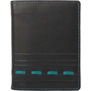 Image 1 of Delis Мъжки портфейл, Raviv PT1369, естествена кожа, черен/син (PT1369)