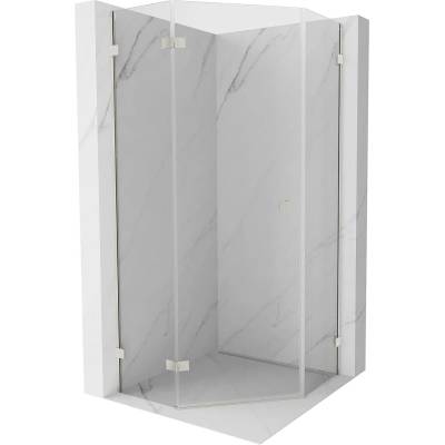 Mexen Lunar петостенна душ кабина с въртяща се врата, лява, 90 x 90 см, (831-090L-090P-97-00-L)