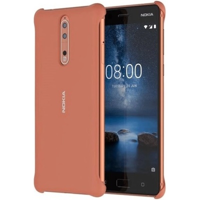 Púzdro CC-801 Nokia Soft Touch Case Nokia 8 Copper čierne
