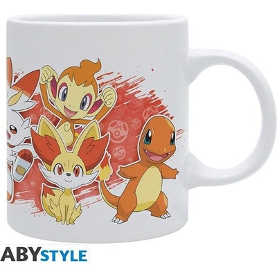 ABYstyle Hrnek Pokémon Fire Starters 320 ml
