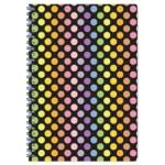Sentio Тетрадка със спирала 17х25см, 80 листа Funky Dots