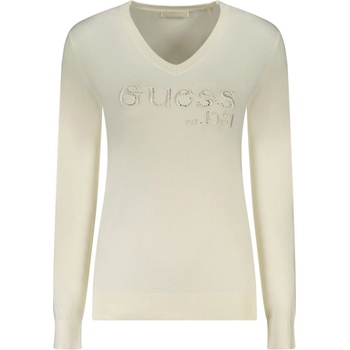 Guess jeans Пуловер дамски guess jeans, Размер m, Цвят Бяло (w5br41z2nq2_big012)