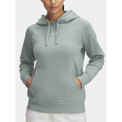 Under Armour mikina Rival Fleece Hoodie Silica Green/White
