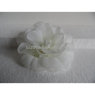 Bizuterka-eshop.cz květ bílý BZ-03434