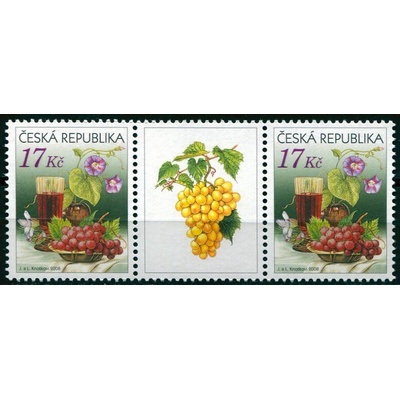 Česká pošta (2008) č. 545 ** S2 (K1) - Česká republika - Zátiší s vínem
