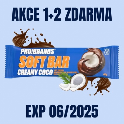 Probrands Softbar Creamy Coco 40 g 1+2 zdarma – Sleviste.cz