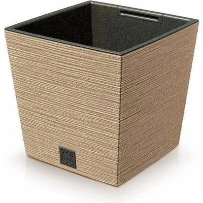 Prosperplast Květináč plast hnědý 24 x 24 x 23,5 cm