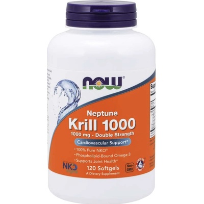 NOW Krill Oil Neptune olej z krilu 500 mg 120 softgel kapsúl