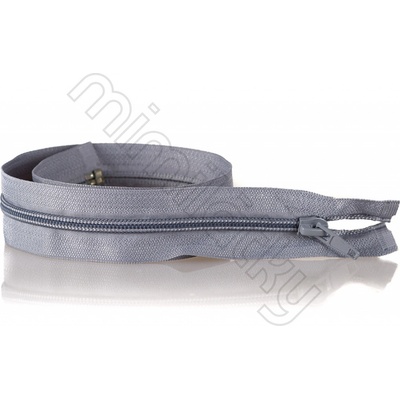 Zip spirálový dělitelný 35cm šíře 5mm středně šedý