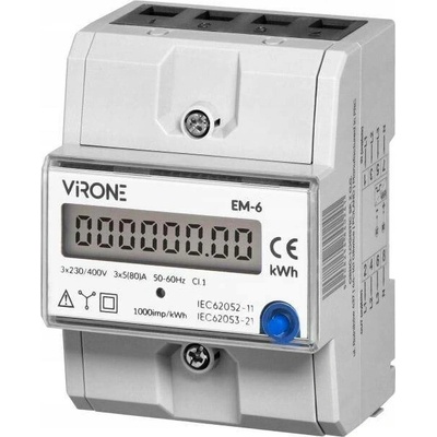 Měřič spotřeby Virone 230 V IP20 80 A