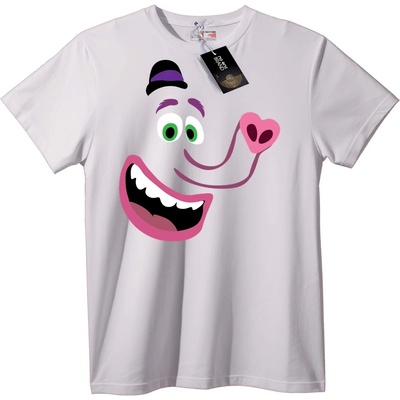 NOONEBRAND Тениска Щастлив Карикатурен Герой - XL, White