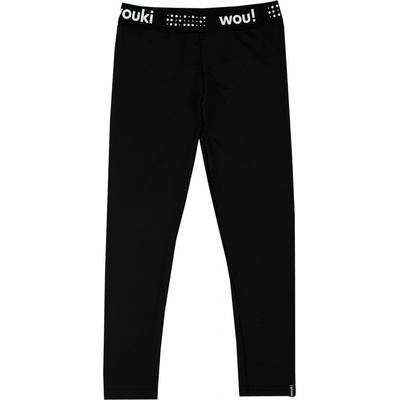 Wouki dětské legíny YAGI deep black