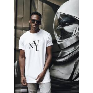 Mister Tee Бяла мъжка тениска Mister Tee NY BrooklynMODEL23 SALE - , размер XS