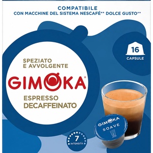 Gimoka Кафе капсули Gimoka Decaffeinato Dolce Gusto, 16 бр