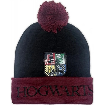 EplusM chlapčenská čiapka s brmbolcom Harry Potter bordová