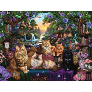 Ravensburger - Puzzle Cat Tail Cottage - 2 000 piese