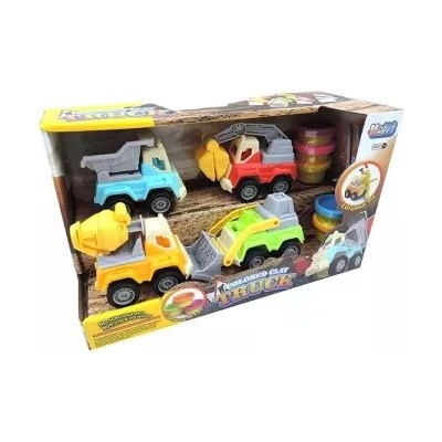 Man Yuk Toys Комплект за моделиране на камиони с 4 превозни средства