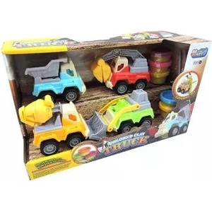 Man Yuk Toys Комплект за моделиране на камиони с 4 превозни средства