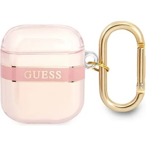 Guess GUA2HHTSP калъф за AirPods, розов, Strap Collection (GUA2HHTSP)