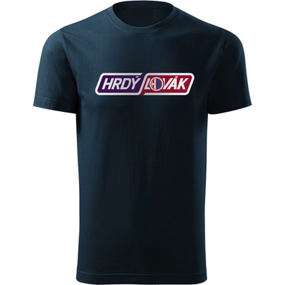 Pánske tričko Hrdý Slovák navy