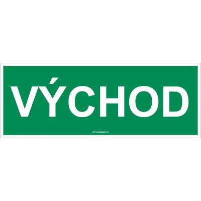 Bezpečnostná tabuľka - Východ