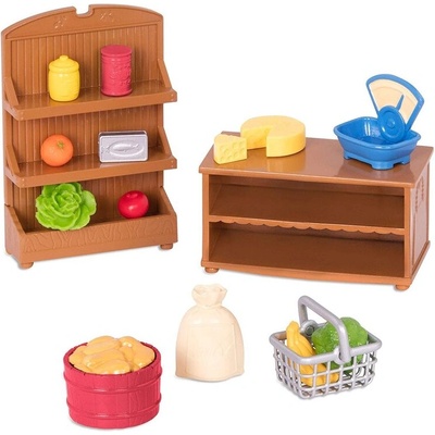 Li′ l Woodzeez Комплект за игра, Battat, Li? l Woodzeez, Хранителен магазин