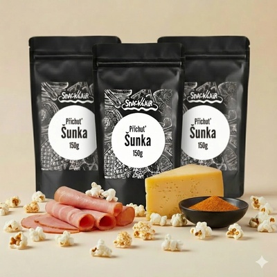 SnackAir Slaná příchuť Šunka Sýr 3 x 150 g