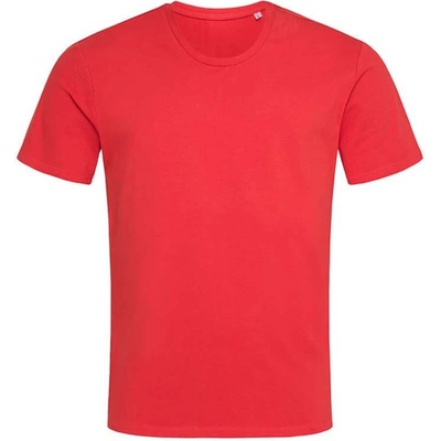 Stedman stretch-t relaxed st 9630 / Мъжка еластична тениска - аленочервена l (st9630srel)