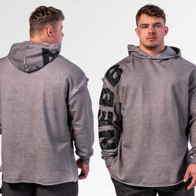 Nebbia pánska oversized mikina NO BS 371 light grey